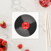 Serviettes en papier Just Married Record (En situation)
