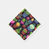 Serviettes en papier Kawaii Cactus (Coin)