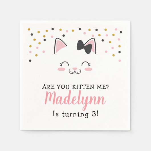 Serviettes en papier Kitty (Devant)