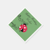 Serviettes en papier Ladybug botanique pour annive (Coin)