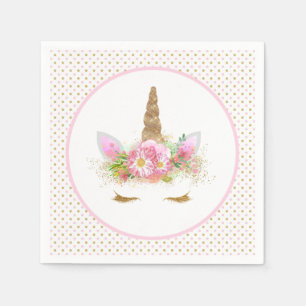 Serviettes en papier Licorne
