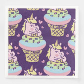 Serviettes en papier Licorne Sweet Pride (Devant)
