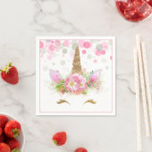 Serviettes en papier Licorne Visage Licorne (En situation)