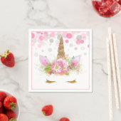 Serviettes en papier Licorne Visage Licorne Mignon (En situation)