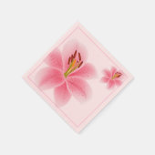 Serviettes en papier - Lily rose (Coin)