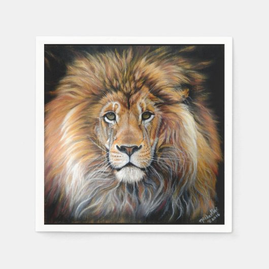 serviettes en papier LION (Devant)