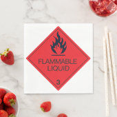 Serviettes en papier liquide inflammable (En situation)