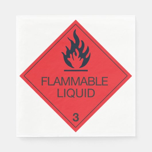 Serviettes en papier liquide inflammable (Devant)