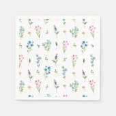 Serviettes en papier Little Wildflower Baby Shower (Devant)