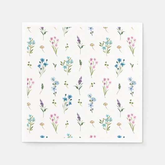 Serviettes en papier Little Wildflower pour Baby S (Devant)