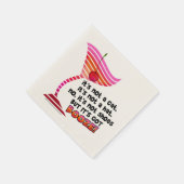 SERVIETTES EN PAPIER - MAIS IL Y A DE L'ALCOOL ! (Coin)