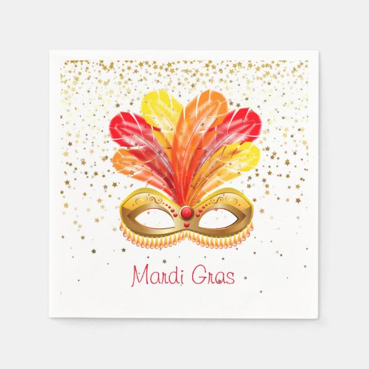 Serviettes en papier Mardi Gras (Devant)