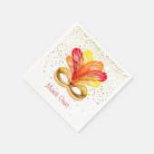 Serviettes en papier Mardi Gras (Coin)