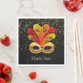 Serviettes en papier Mardi Gras (En situation)