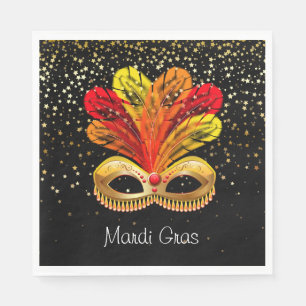 Serviettes en papier Mardi Gras