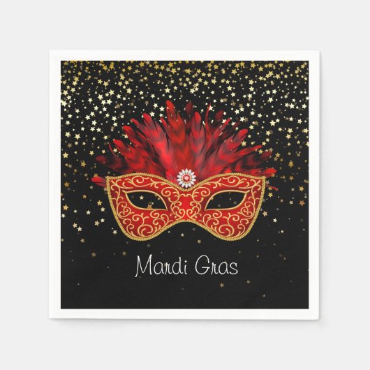 Serviettes en papier Mardi Gras (Devant)