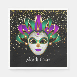 Serviettes en papier Mardi Gras