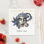 Serviettes en papier Mardi Gras (En situation)