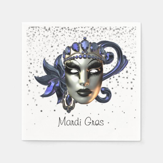 Serviettes en papier Mardi Gras (Devant)