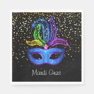 Serviettes en papier Mardi Gras