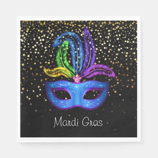 Serviettes en papier Mardi Gras (Devant)