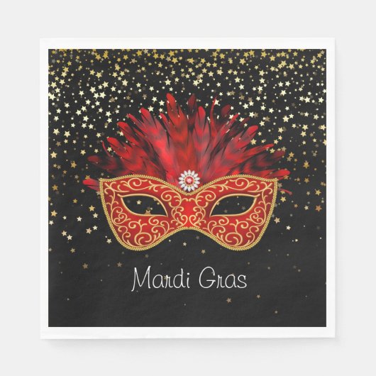 Serviettes en papier Mardi Gras (Devant)