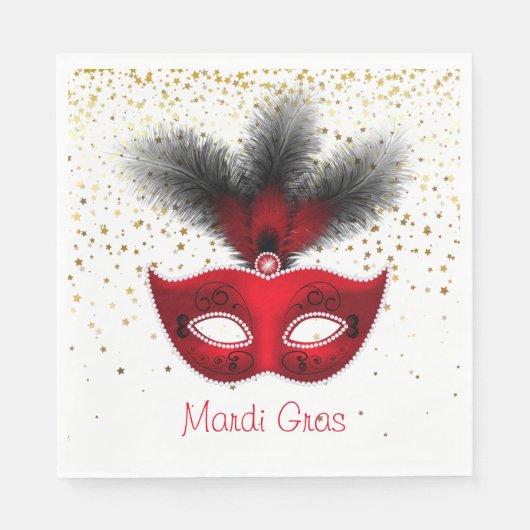Serviettes en papier Mardi Gras (Devant)