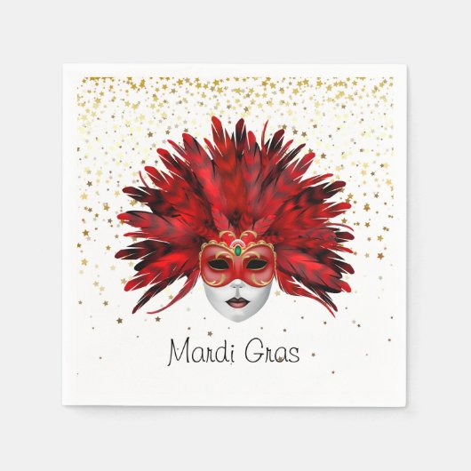 Serviettes en papier Mardi Gras (Devant)