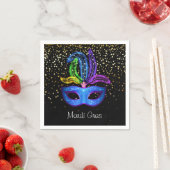 Serviettes en papier Mardi Gras (En situation)