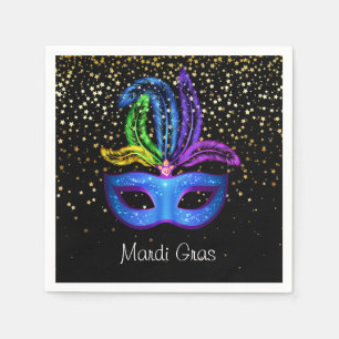 Serviettes en papier Mardi Gras