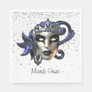Serviettes en papier Mardi Gras