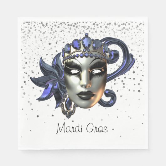 Serviettes en papier Mardi Gras (Devant)