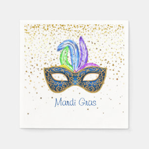 Serviettes en papier Mardi Gras
