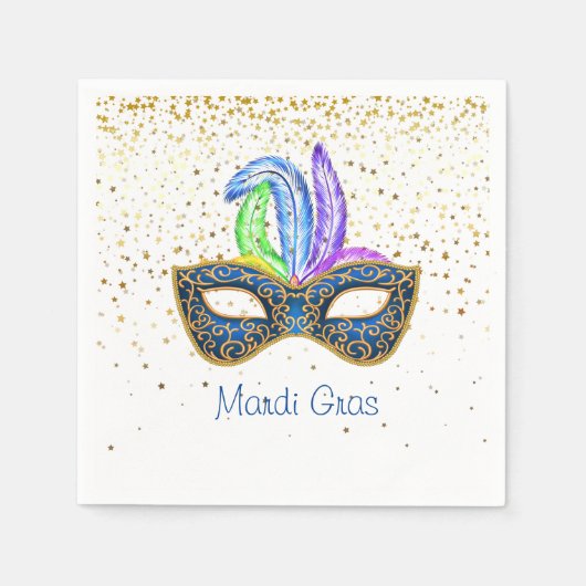 Serviettes en papier Mardi Gras (Devant)