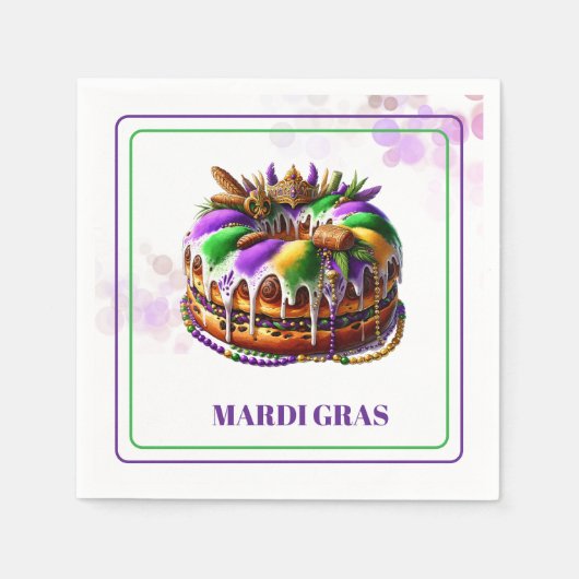 Serviettes en papier Mardi Gras (Devant)