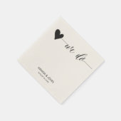 serviettes en papier mariage chic | service de cal (Coin)