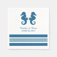 Serviettes en papier marin