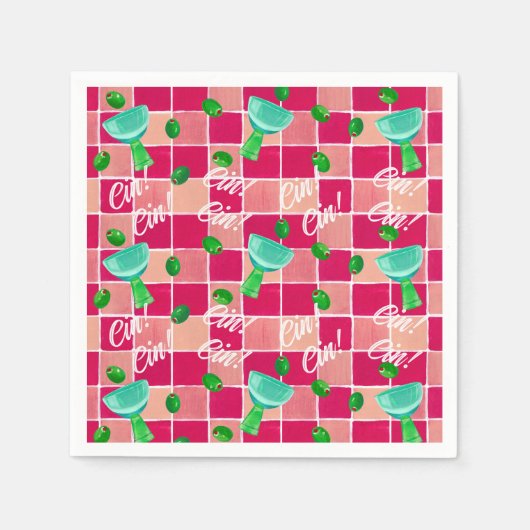 Serviettes en papier Martini (Devant)