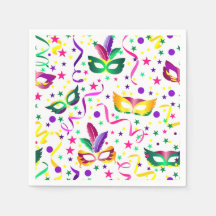 Serviettes en papier Masque de Mascarade, Fête Élé
