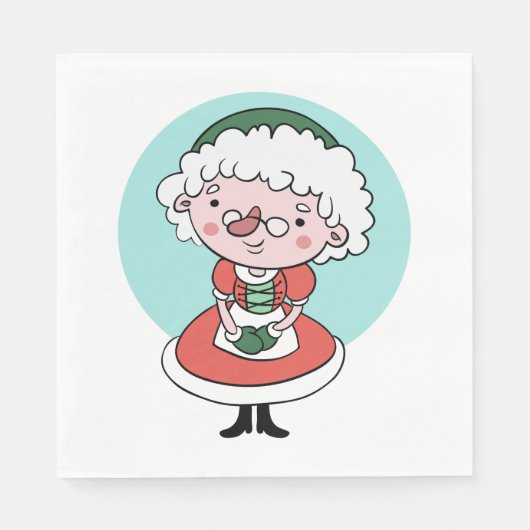 serviettes en papier Mme Claus (Devant)