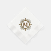 Serviettes en papier monogramme (Coin)