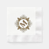 Serviettes en papier monogramme (Devant)