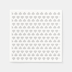 Serviettes en papier Motif diamant