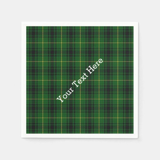 Serviettes en papier moulé MacArthur Tartan (Devant)