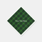 Serviettes en papier moulé MacArthur Tartan (Coin)