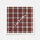 Serviettes en papier moulé MacFie Tartan (Devant)