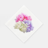 Serviettes en papier Multicolore Paeonia (Coin)