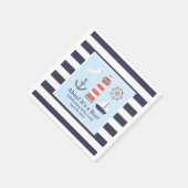 Serviettes en papier nautique pour Baby shower (Coin)