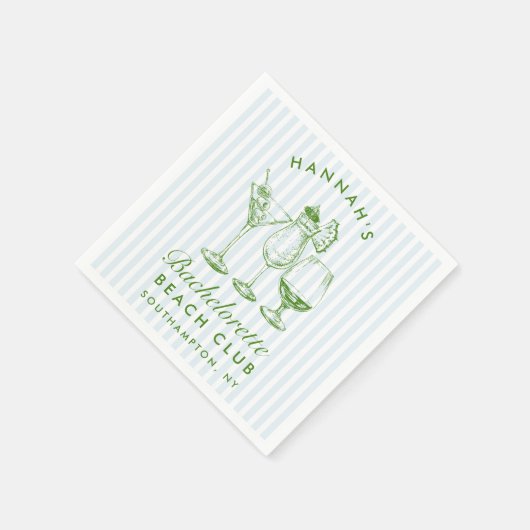 Serviettes en papier noir pour enterrement de vie  (Coin)