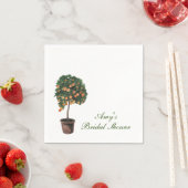 Serviettes en papier Orange Main Squeeze (En situation)